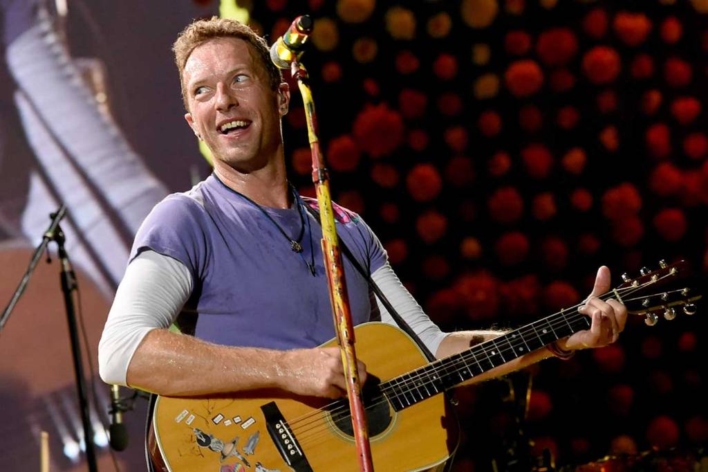 Chris Martin, vocalista do Coldplay, dia 6/10/2017