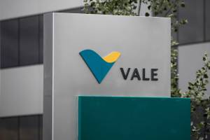 FILE PHOTO: Vale’s logo is pictured outside their central sales office in Saint-Prex near Geneva