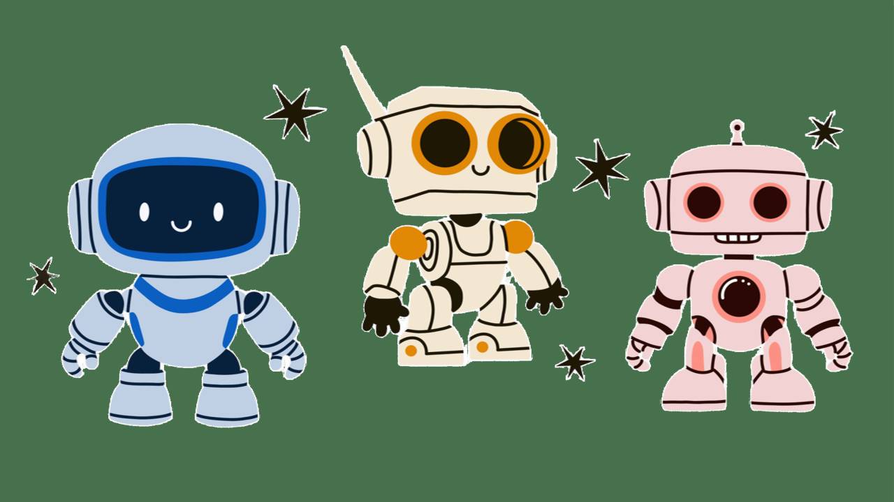 Ilustração de Robôzinhos.